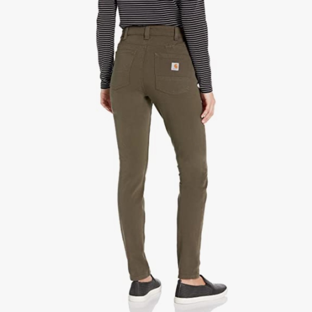 Carhartt Women's Rugged Flex Slim Fit Work Pant Tarmac Size 8 - Picture 2 of 8